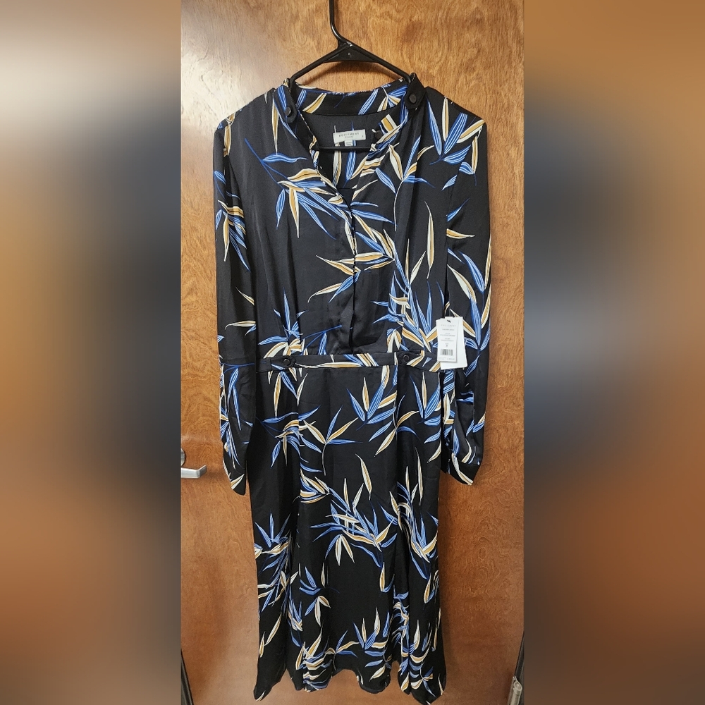 Equipment Femme Sabenne  Black Flower Dress Size 8 NWT